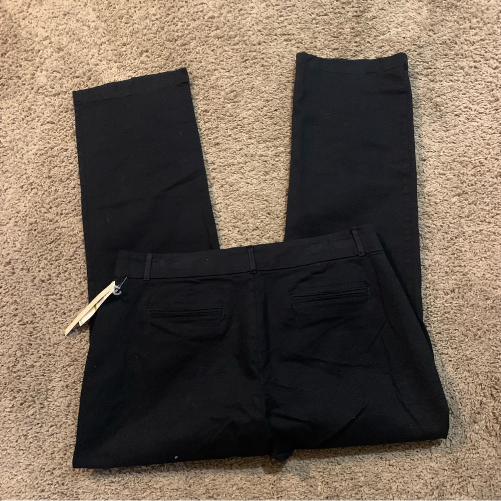 NWT Gloria Vanderbilt Black Charlene Pants 14 Short - Picture 8 of 8